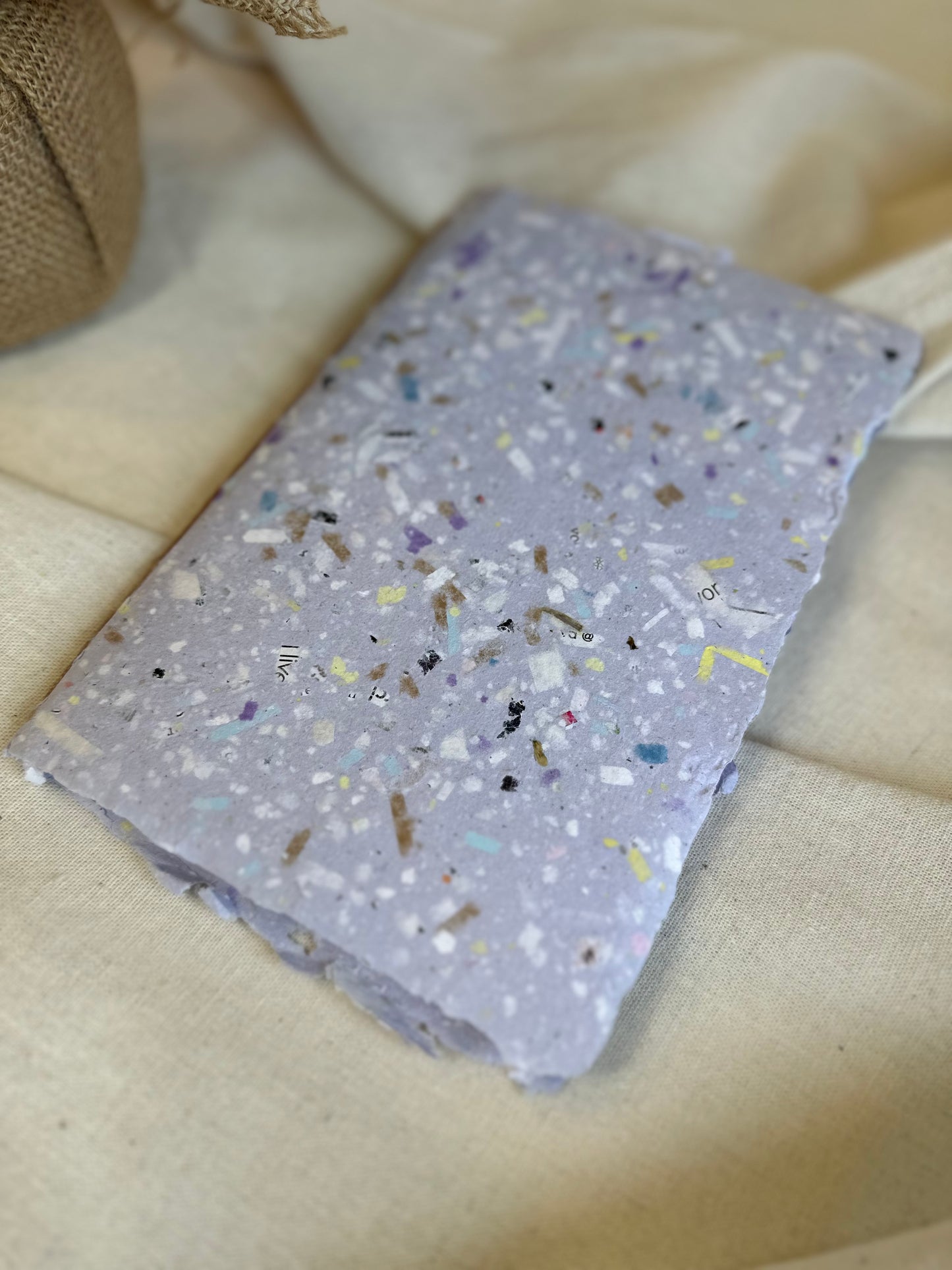 Handmade Paper Notebook- Confetti