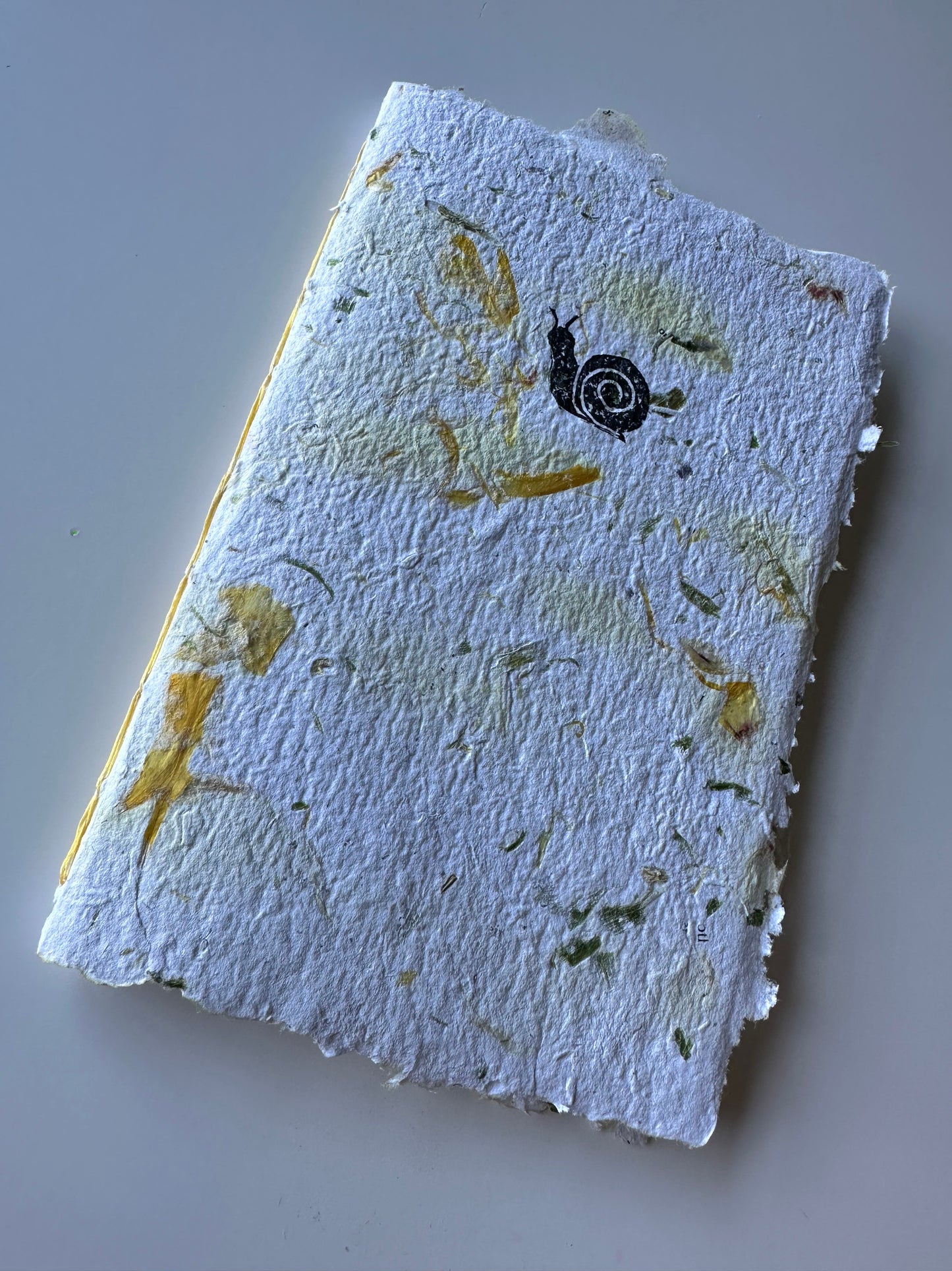 Tulip Handmade Paper Notebooks- Snail