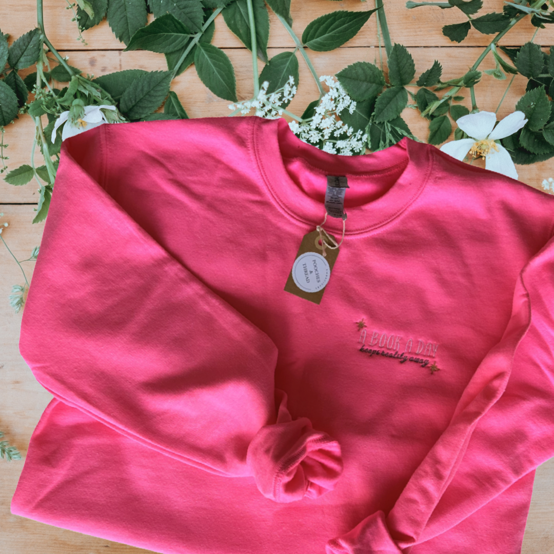 Bookish Embroidered Sweatshirt