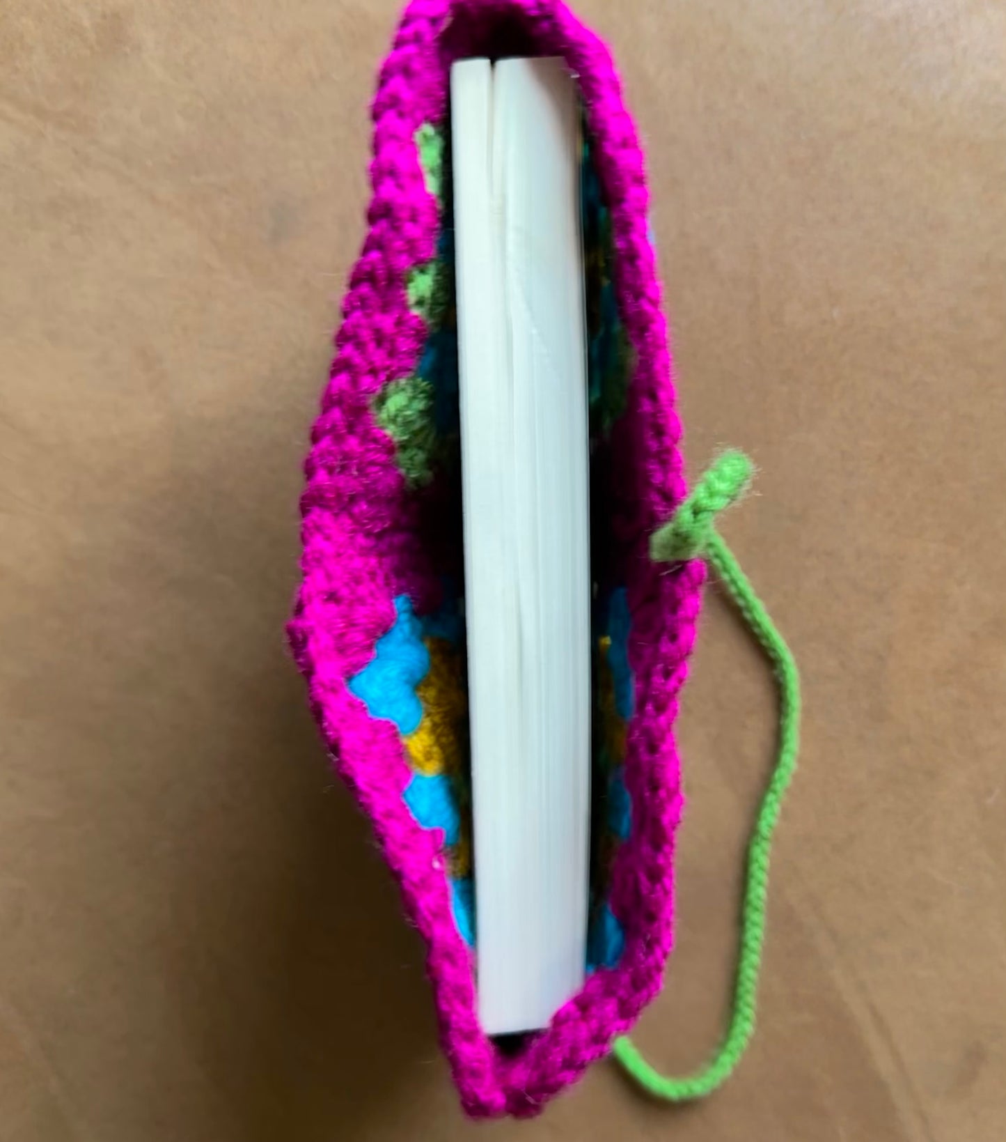 Granny Square Crochet Book Sleeve