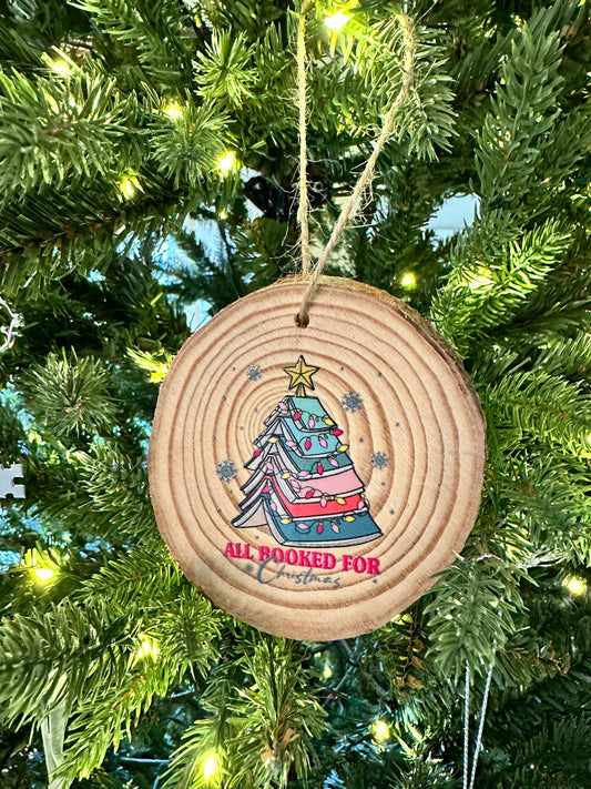 “All Booked for Christmas” Tree Ornament