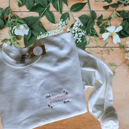 Bookish Embroidered Sweatshirt