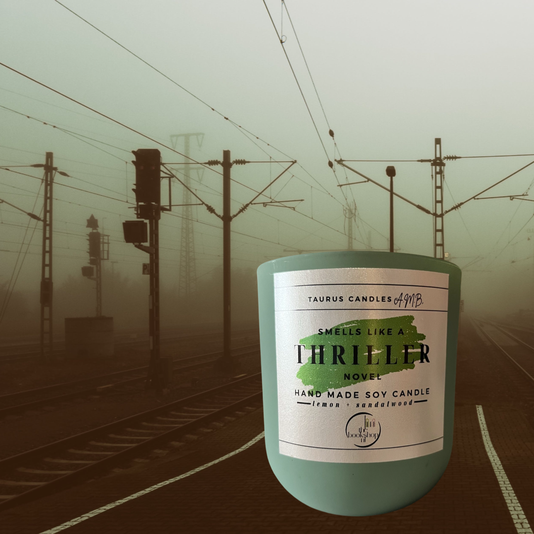 Smells Like A Thriller Novel- Lemon + Sandalwood Candle