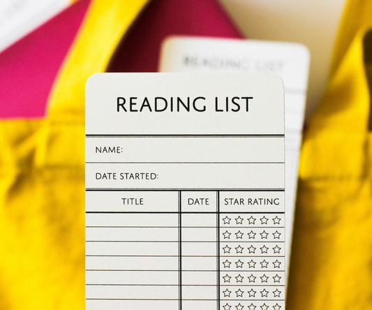 Reading List Bookmark | Library Card Bookmark | Vintage Library Bookmark | Book Tracker