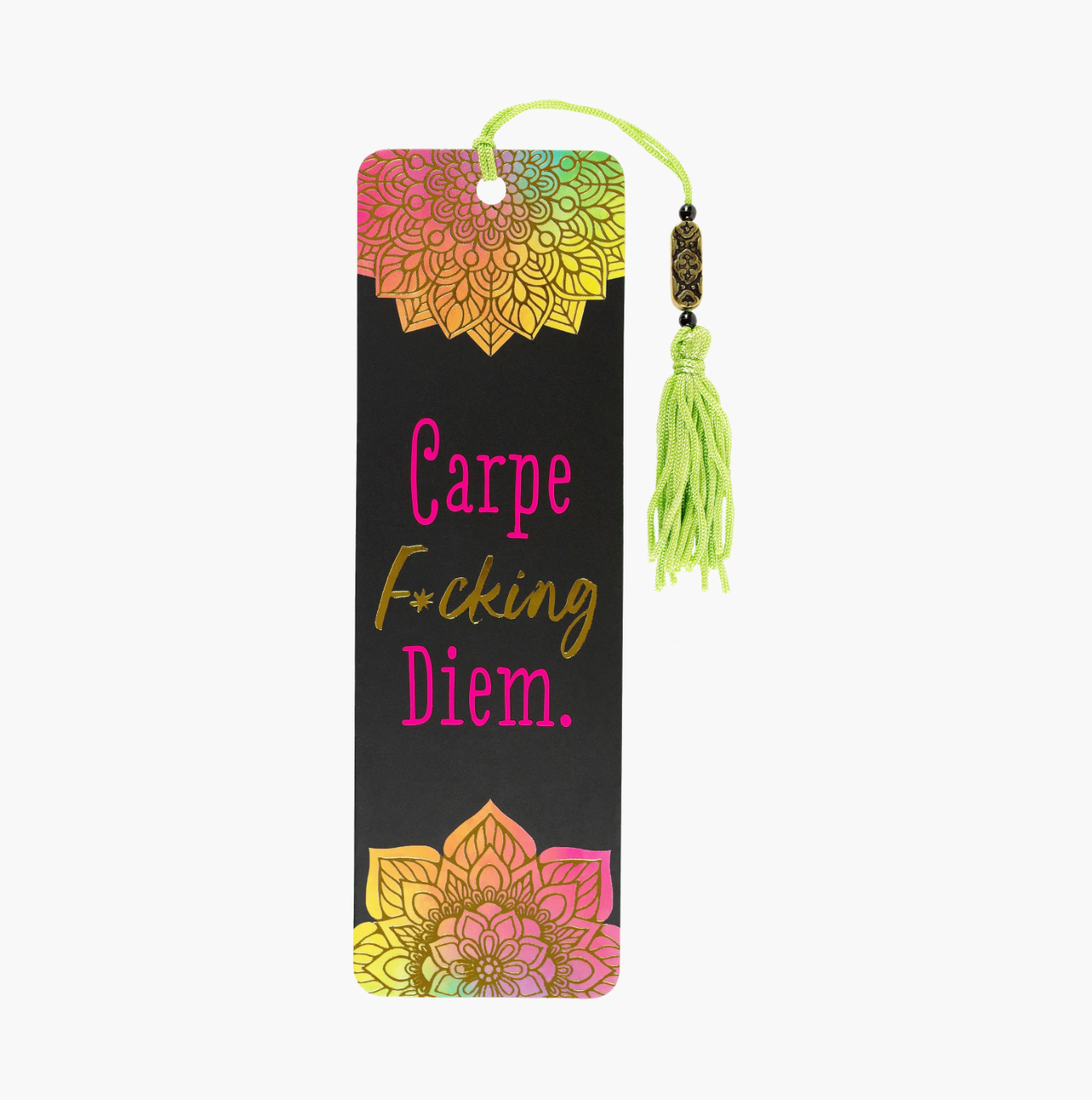 Carpe F*cking Diem Beaded Bookmark