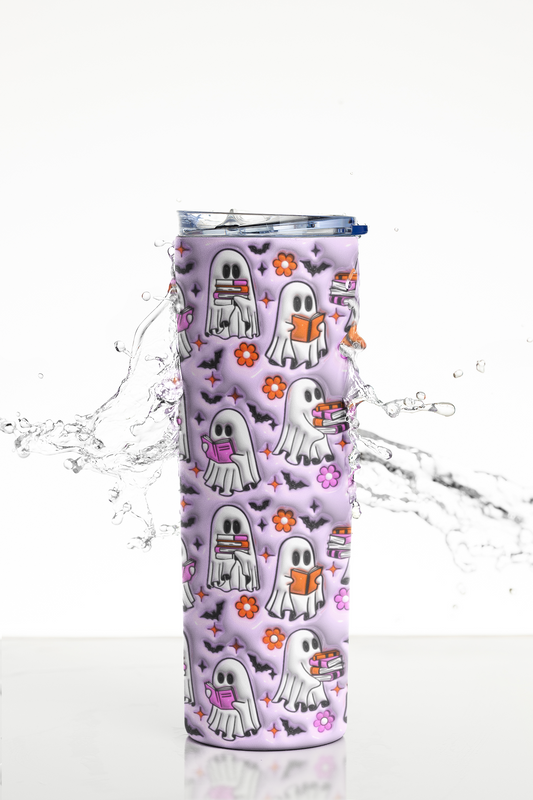 Reading Ghosts 3D Puff Skinny Tumbler