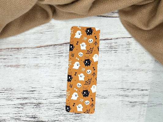 Spooky Ghost Pattern Bookmark | Spider Webs