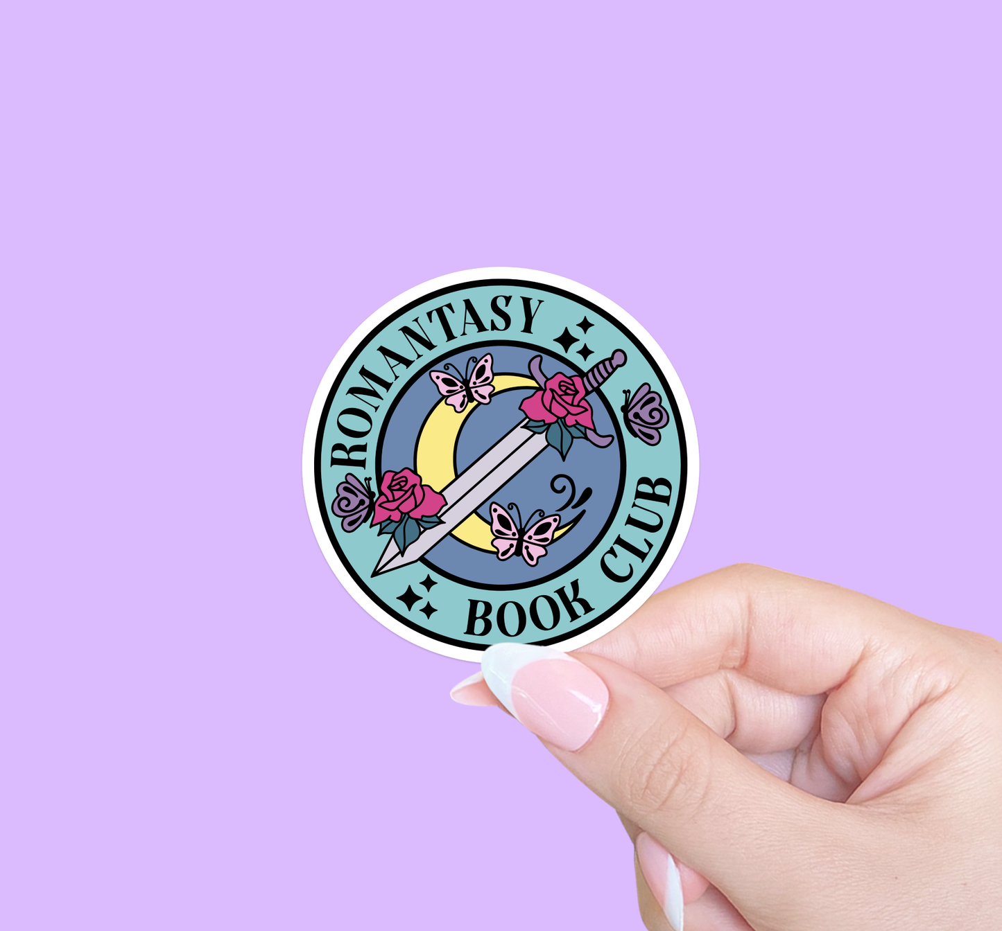 Romantasy book club, Bookish sticker, Romance reader