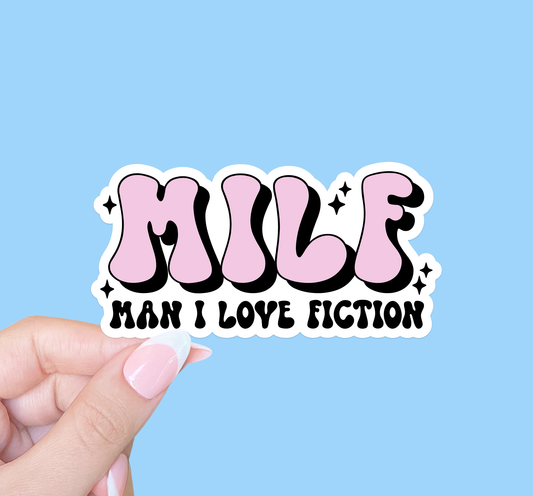 MILF, Man I love fiction, Kindle sticker, Bookish sticker