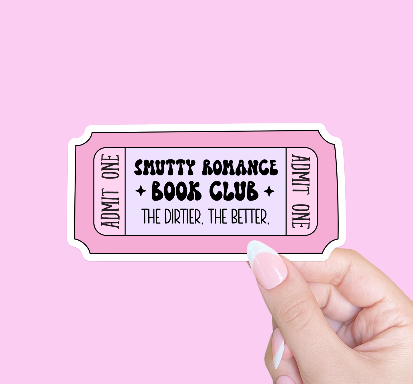 Smutty romance book club, Kindle sticker, Reader sticker